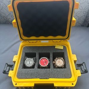 Lot of 3 Invicta Men’s Watches with Case